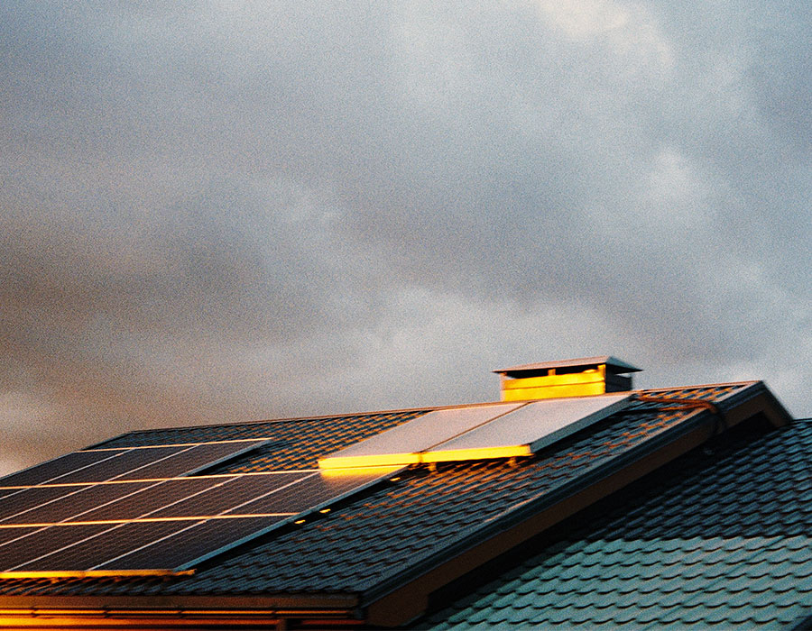install battery with solar panels